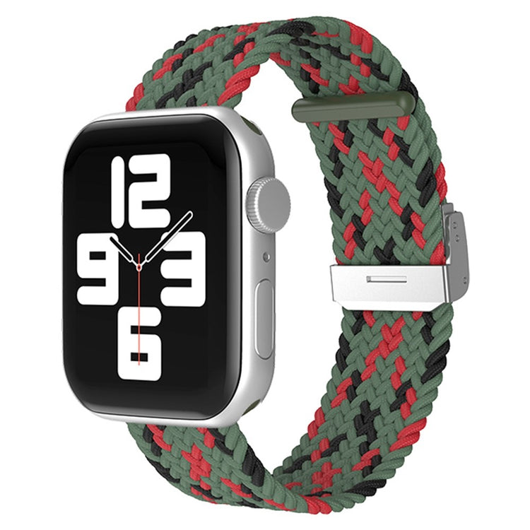 Holdbart Apple Watch Series 7 45mm Stof Urrem - Grøn#serie_14