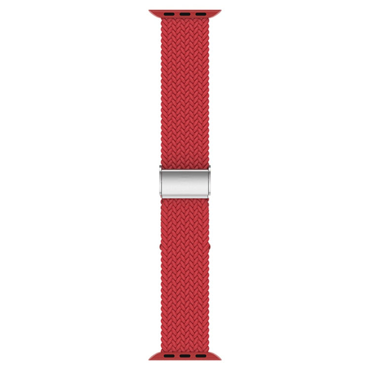 Holdbart Apple Watch Series 7 45mm Stof Urrem - Rød#serie_2