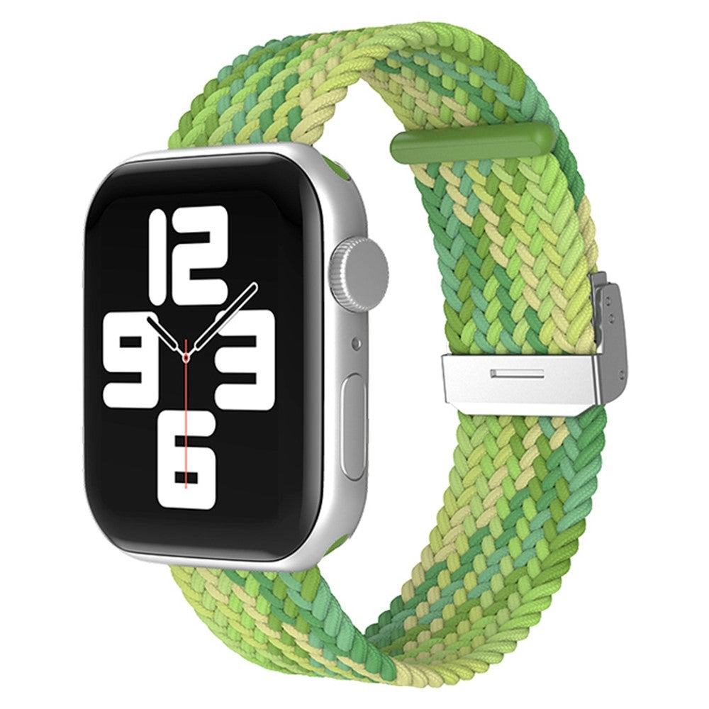 Holdbart Apple Watch Series 7 45mm Stof Urrem - Grøn#serie_21