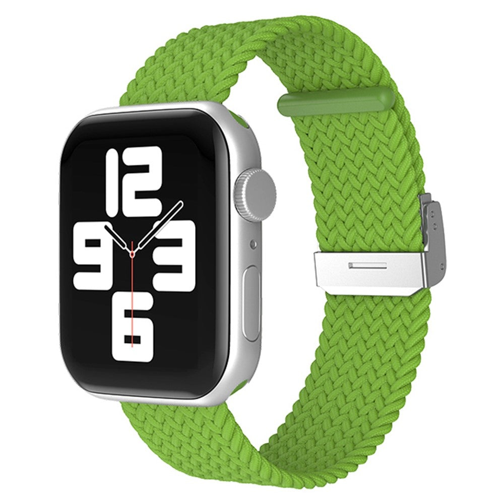 Holdbart Apple Watch Series 7 45mm Stof Urrem - Grøn#serie_22