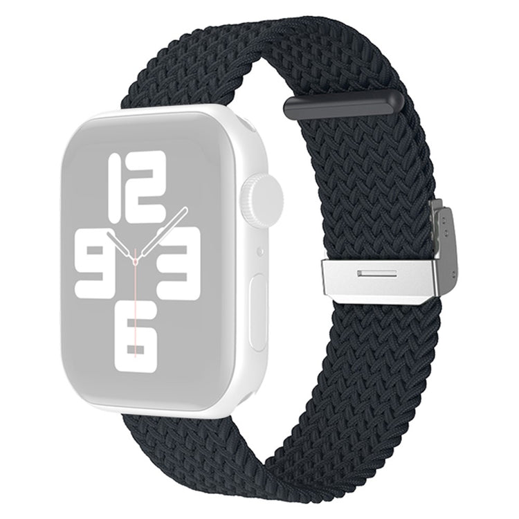 Rigtigt slidstærk Apple Watch Series 7 45mm Nylon Rem - Sølv#serie_3