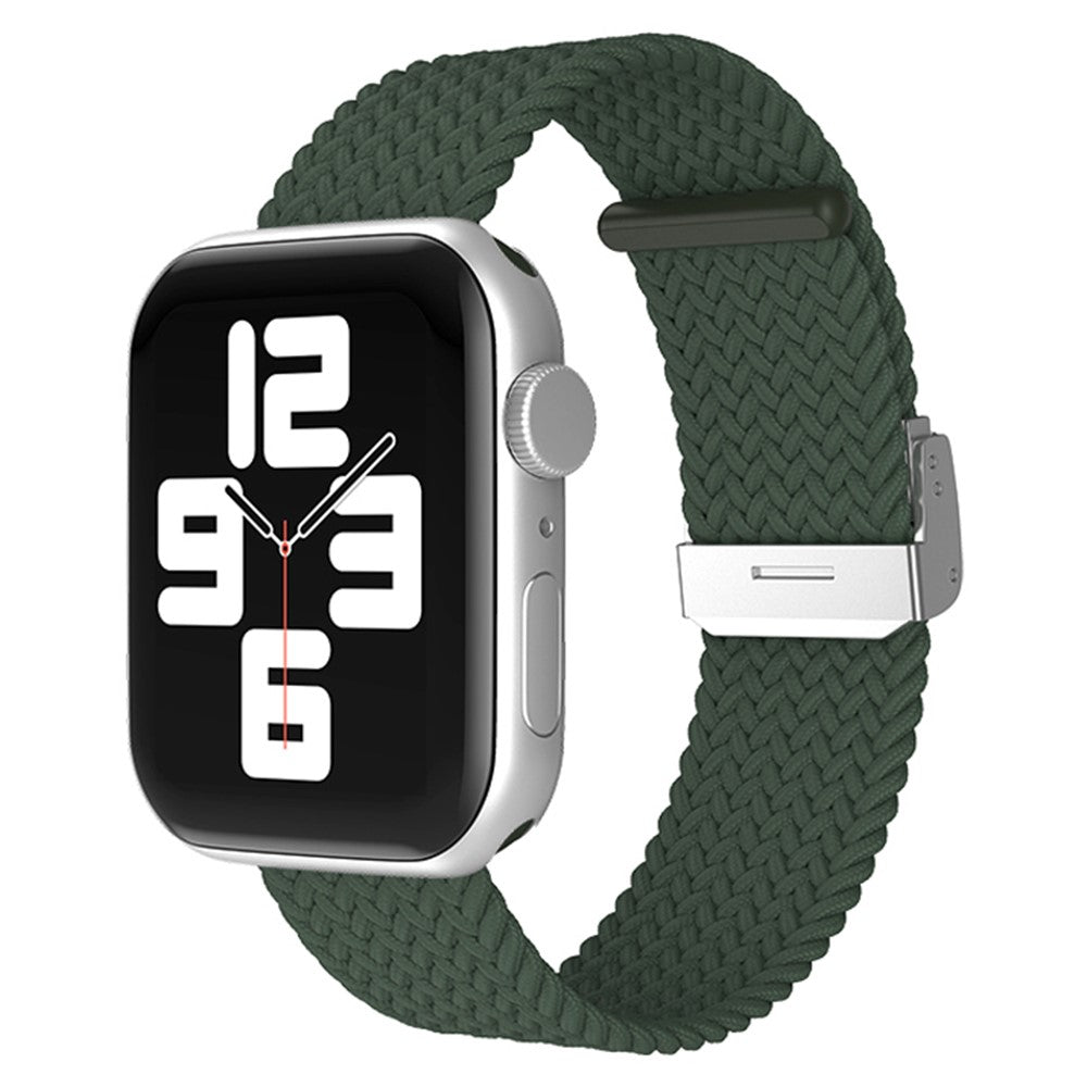 Holdbart Apple Watch Series 7 45mm Stof Urrem - Grøn#serie_5
