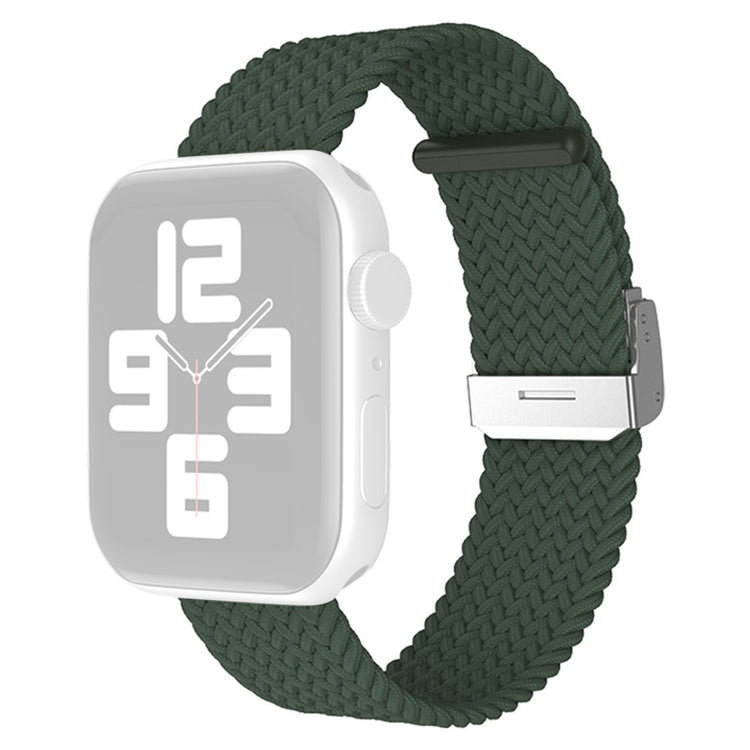 Rigtigt slidstærk Apple Watch Series 7 45mm Nylon Rem - Grøn#serie_5