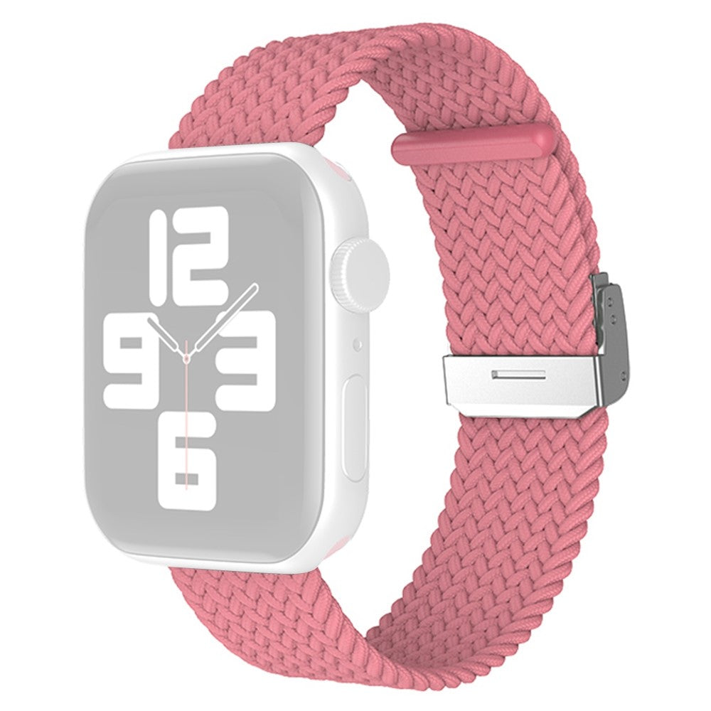 Rigtigt slidstærk Apple Watch Series 7 45mm Nylon Rem - Pink#serie_6