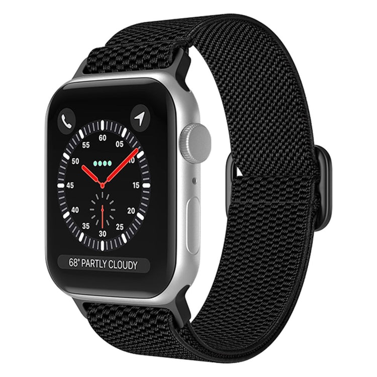 Vildt fantastisk Apple Watch Series 7 45mm Stof Urrem - Sort#serie_13