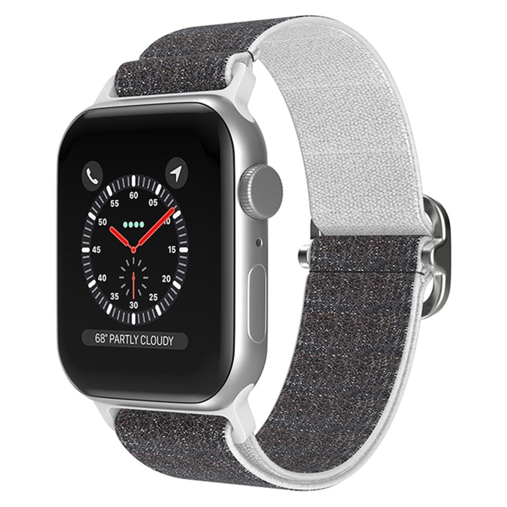 Mega fint Apple Watch Series 7 45mm Stof Urrem - Sølv#serie_3