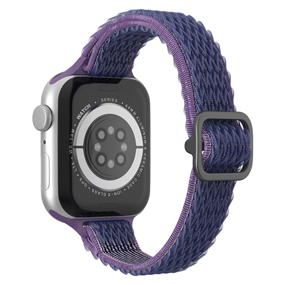 Mega smuk Apple Watch Series 7 45mm Nylon Rem - Blå#serie_9