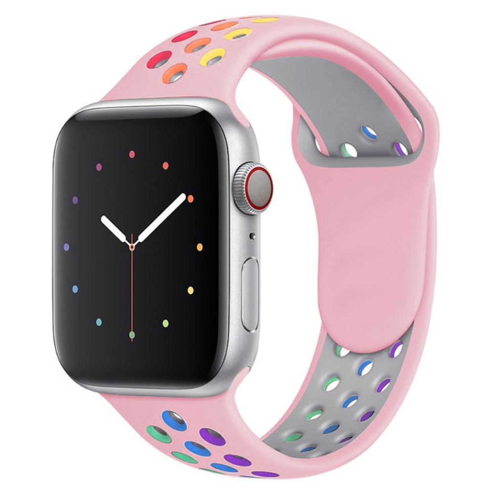 Meget fed Apple Watch Series 7 45mm Silikone Urrem - Pink#serie_6