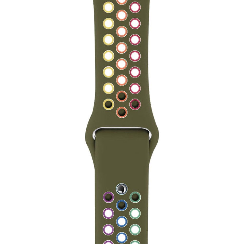 Meget fed Apple Watch Series 7 45mm Silikone Urrem - Grøn#serie_8