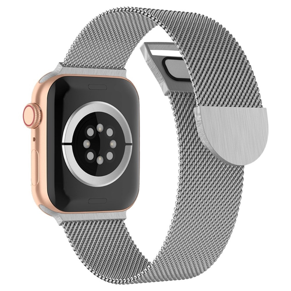 Rigtigt slidstærk Apple Watch Series 7 45mm Metal Rem - Sølv#serie_3