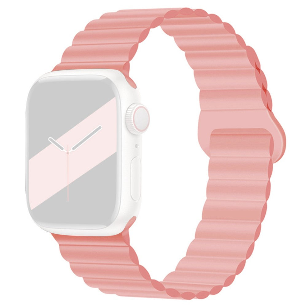 Fortrinligt Apple Watch Series 7 45mm Silikone Rem - Pink#serie_2