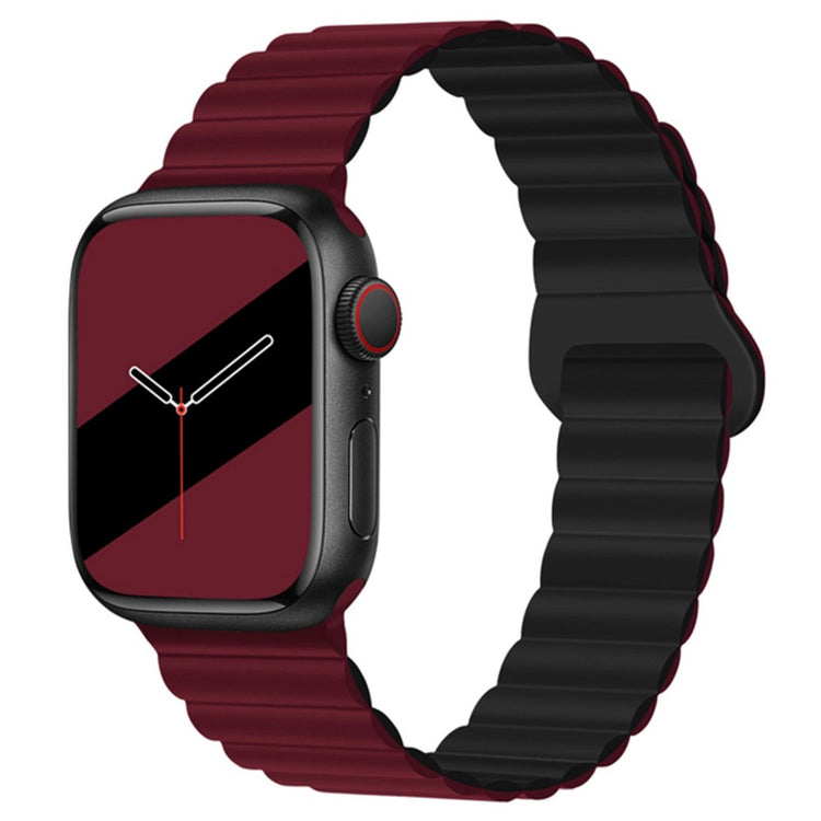 Mega kønt Apple Watch Series 7 45mm Silikone Urrem - Rød#serie_9