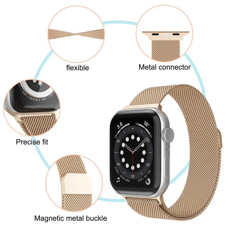 Helt vildt smuk Apple Watch Series 7 45mm Metal Urrem - Flerfarvet#serie_1