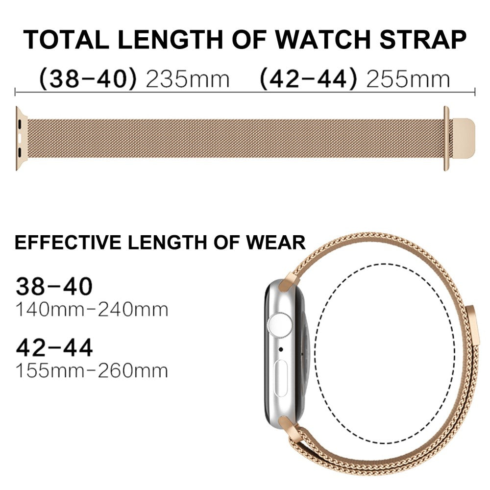 Helt vildt smuk Apple Watch Series 7 45mm Metal Urrem - Sølv#serie_10