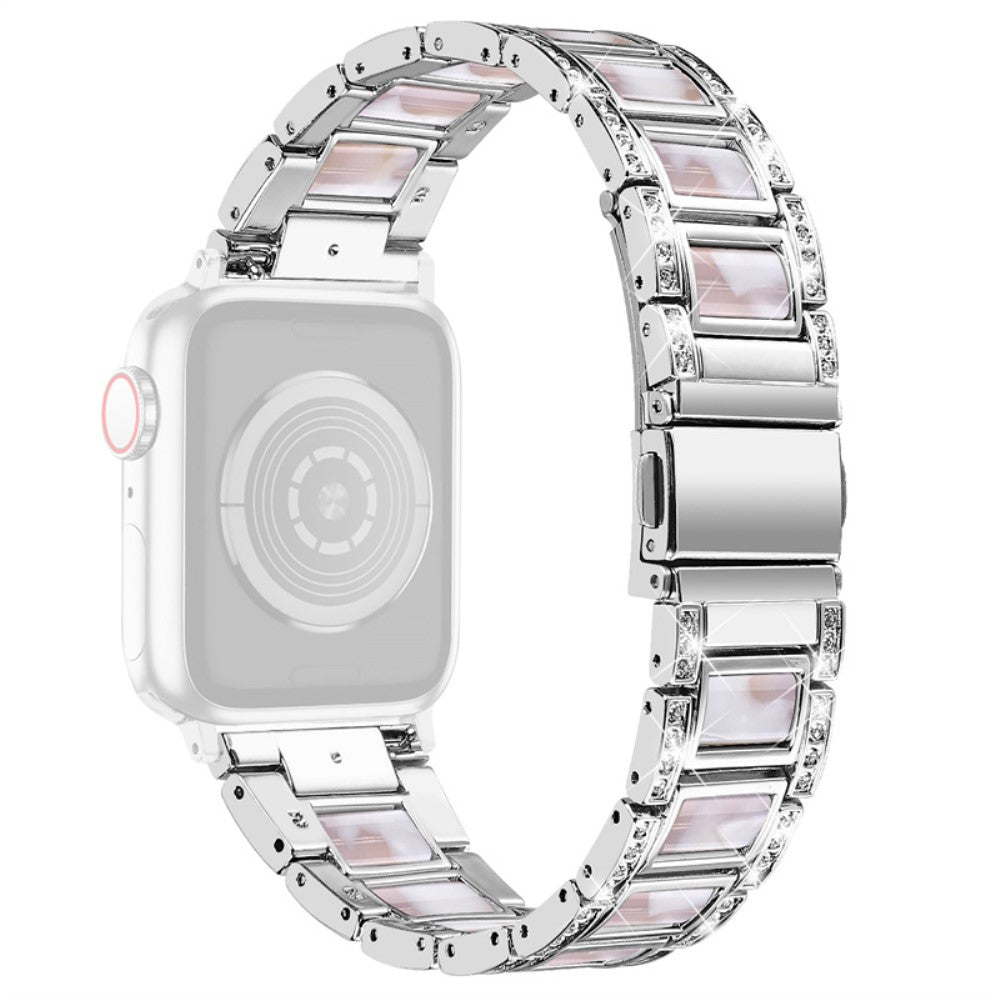 Rigtigt pænt Universal Apple Metal og Rhinsten Rem - Pink#serie_4