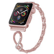 Notevolmente Durevole Apple Smartwatch Metallo E Strass Universali Cinturino