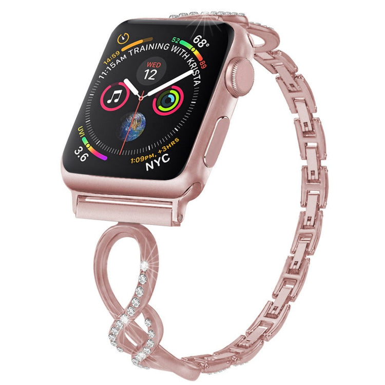 Vildt elegant Universal Apple Metal og Rhinsten Rem - Pink#serie_1