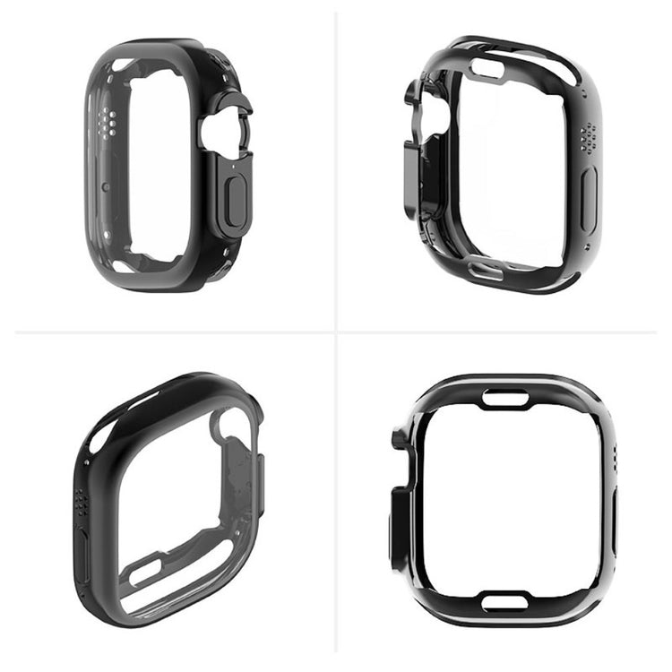 Alle Tiders Apple Watch Ultra Cover med Skærmbeskytter i Silikone - Gennemsigtig#serie_3