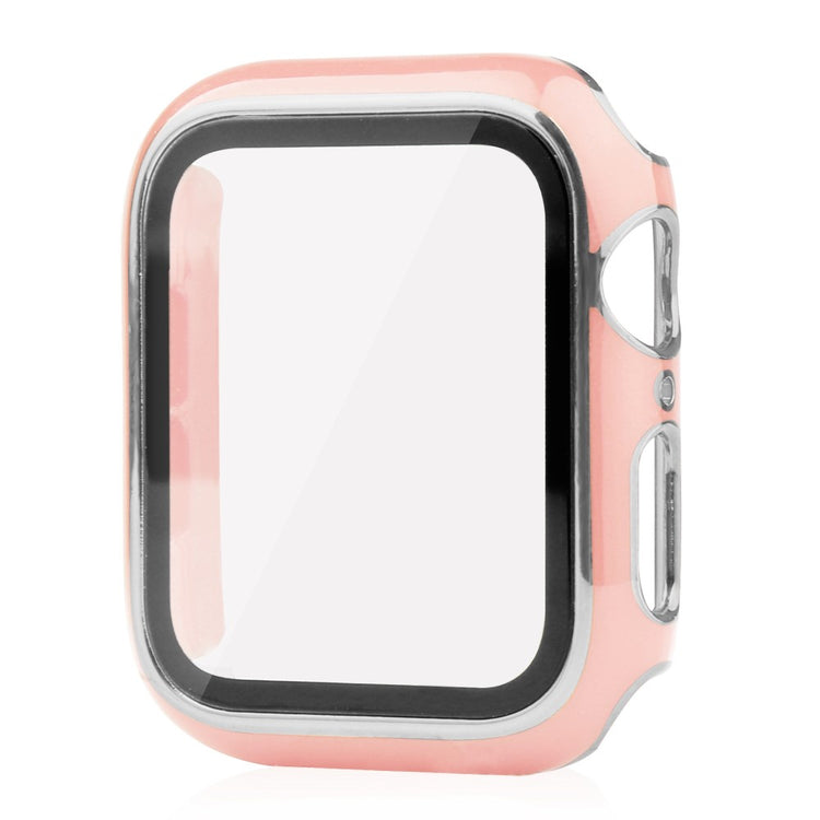 Mega Fed Apple Watch Ultra Cover med Skærmbeskytter i Plastik og Hærdet Glas - Pink#serie_6