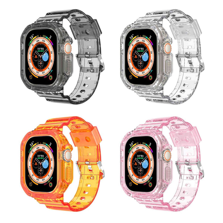 Meget skøn Apple Watch Ultra Silikone Rem - Orange#serie_1