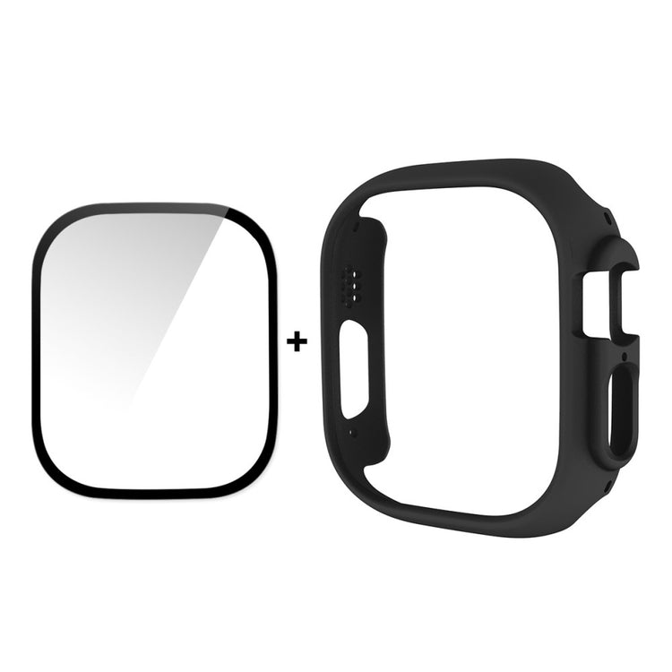 Apple Watch Ultra Plastik Cover med Skærmbeskytter - Sort#serie_2