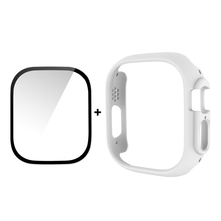 Apple Watch Ultra Plastik Cover med Skærmbeskytter - Hvid#serie_3