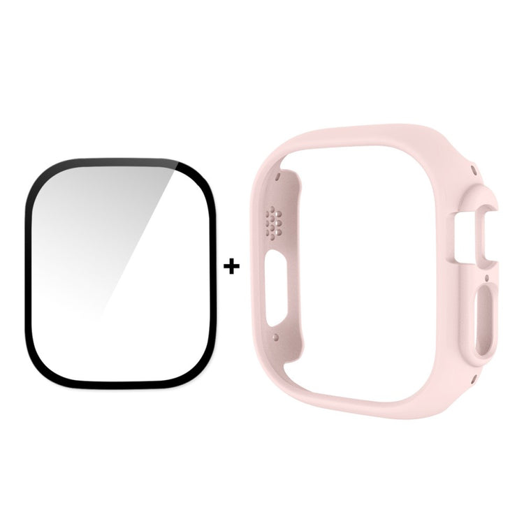 Apple Watch Ultra Plastik Cover med Skærmbeskytter - Pink#serie_5