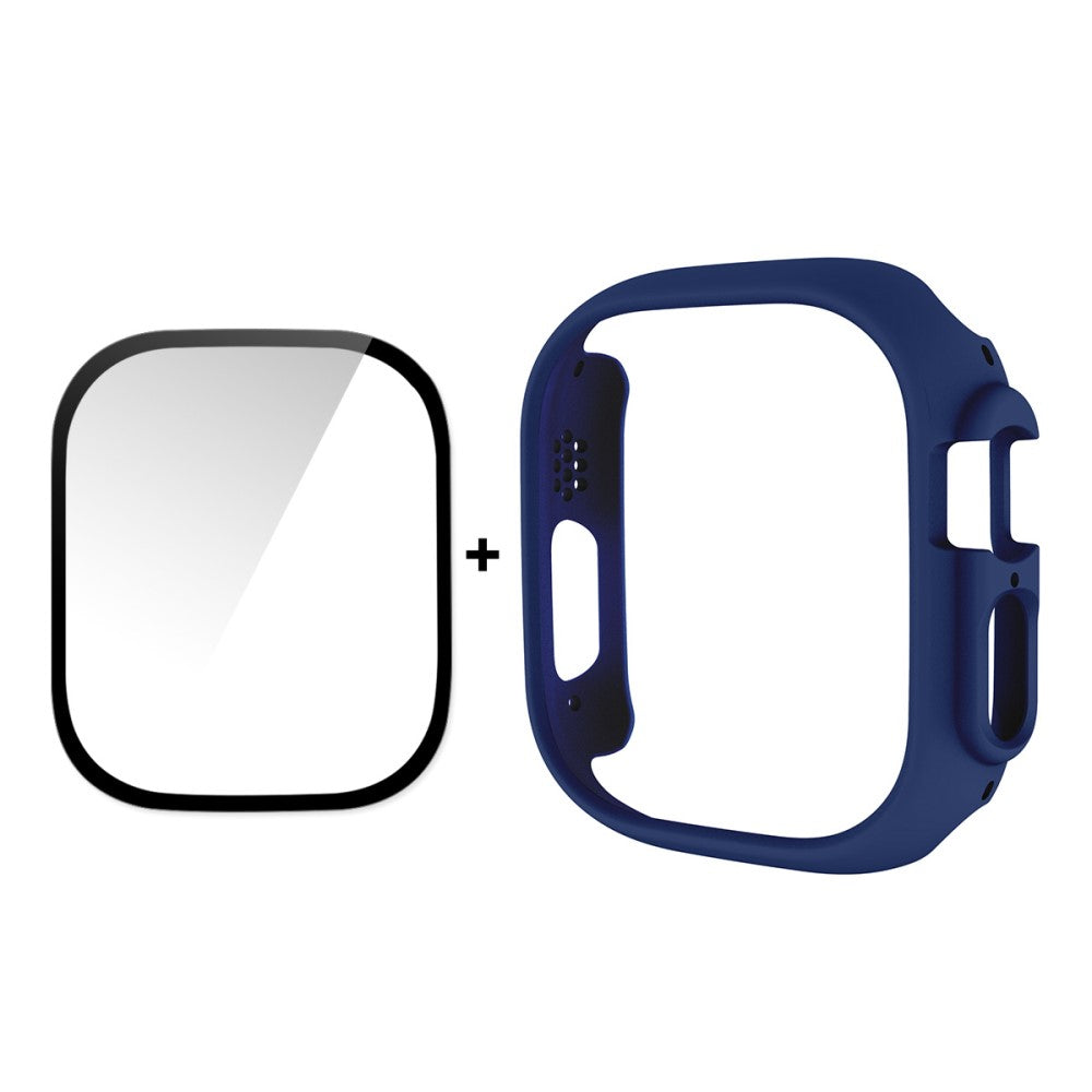Apple Watch Ultra Plastik Cover med Skærmbeskytter - Blå#serie_8