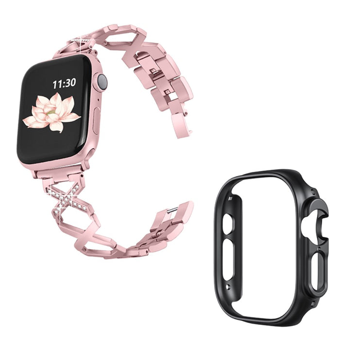 Apple Watch Ultra Metal Rem med Cover - Pink#serie_3