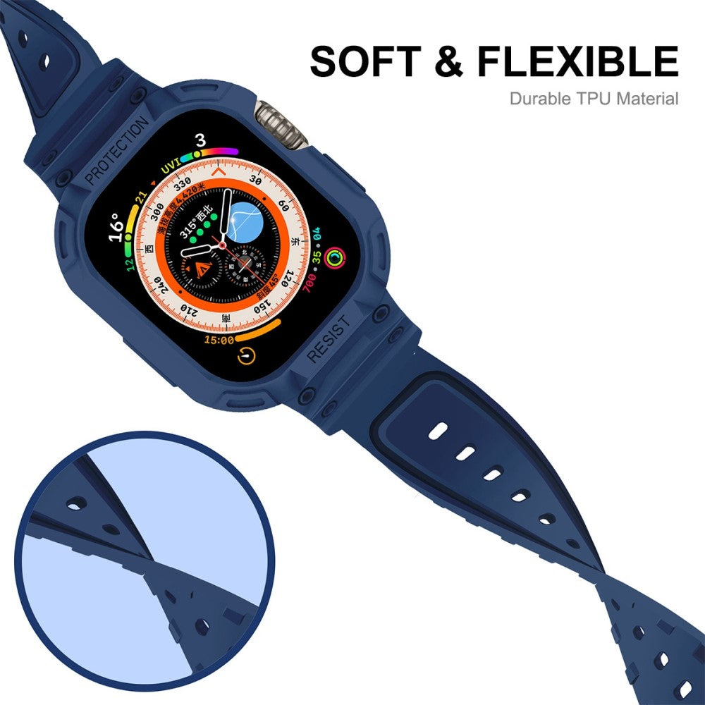 Meget sejt Apple Watch Ultra Silikone Rem - Sølv#serie_3