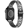 Davvero Resistente Apple Smartwatch Metallo E Strass Universali Cinturino