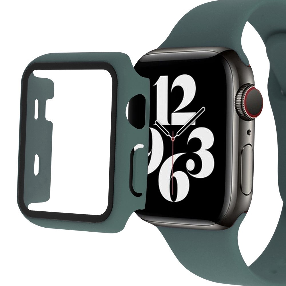 Flot Apple Watch Series 8 (41mm) / Apple Watch Series 7 41mm Cover med Skærmbeskytter i Plastik og Hærdet Glas - Grøn#serie_2