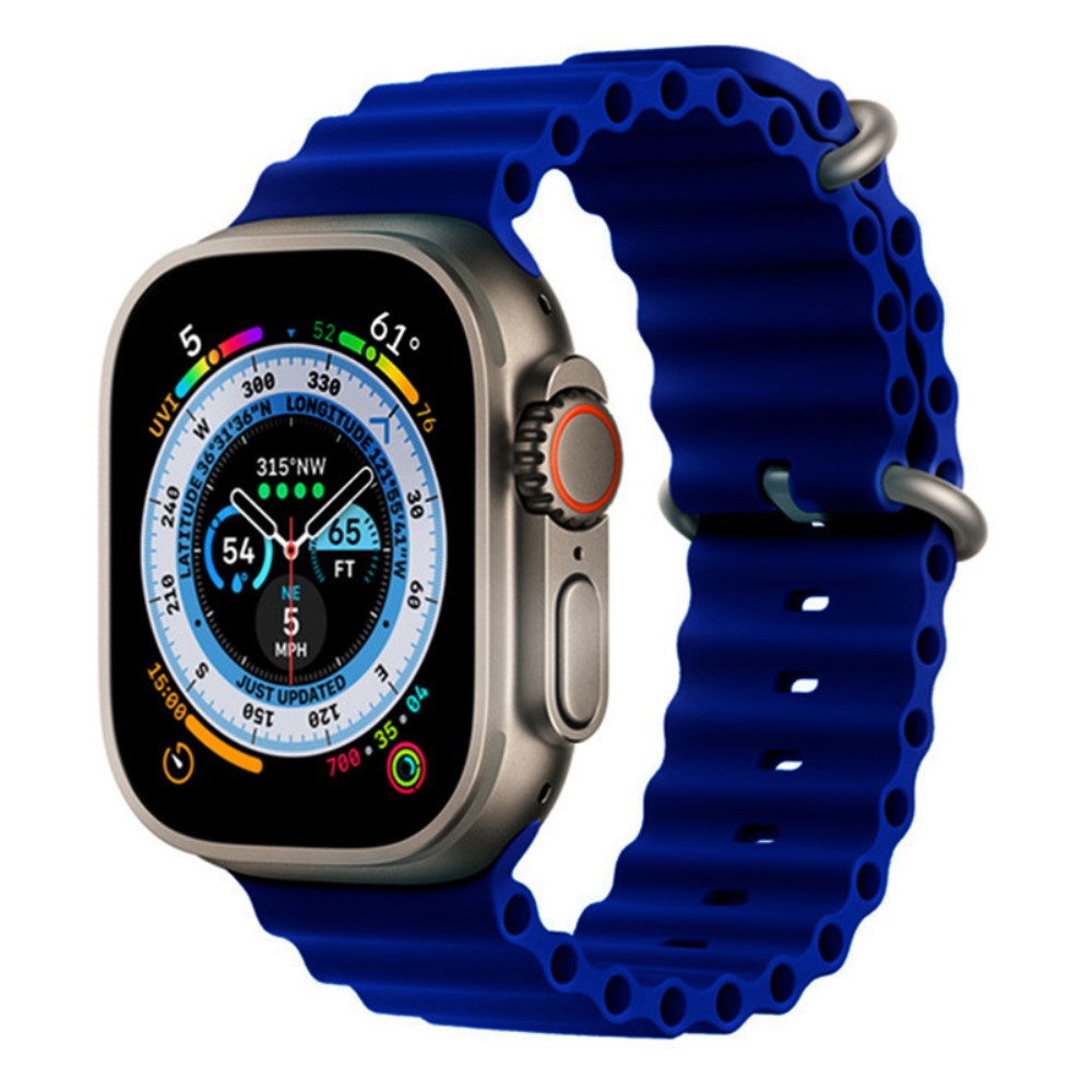 Super sejt Universal Apple Silikone Rem - Blå#serie_3