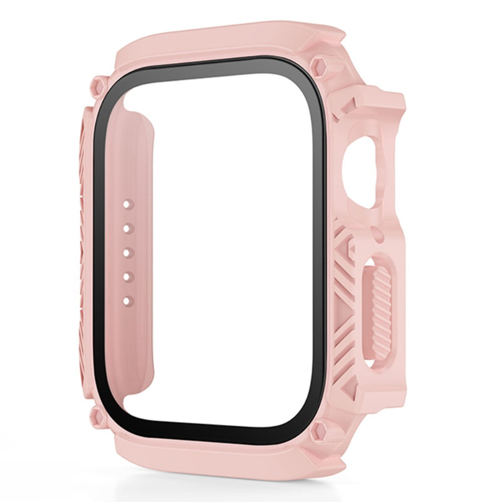 Fed Universal Apple Cover med Skærmbeskytter i Plastik og Hærdet Glas - Pink#serie_10