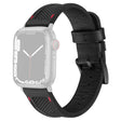 Super Affidabile Apple Smartwatch Vera Pelle E Tessuto / Nylon Universali Cinturino