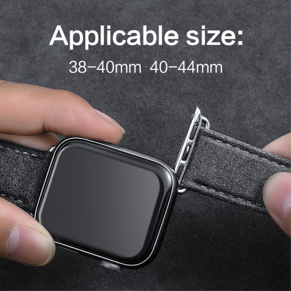 Super Elegant Kunstlæder Universal Rem passer til Apple Smartwatch - Blå#serie_2