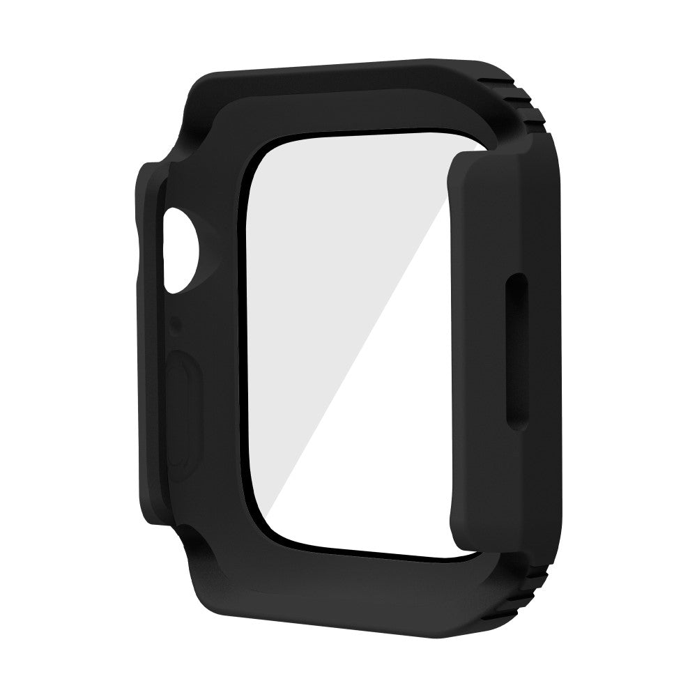 Flot Apple Watch Series 8 (45mm) / Apple Watch Series 7 45mm Cover med Skærmbeskytter i Plastik og Hærdet Glas - Sort#serie_1