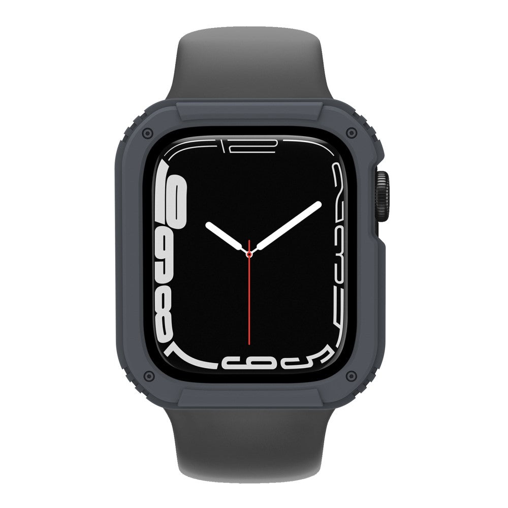 Flot Apple Watch Series 8 (45mm) / Apple Watch Series 7 45mm Cover med Skærmbeskytter i Plastik og Hærdet Glas - Sølv#serie_4