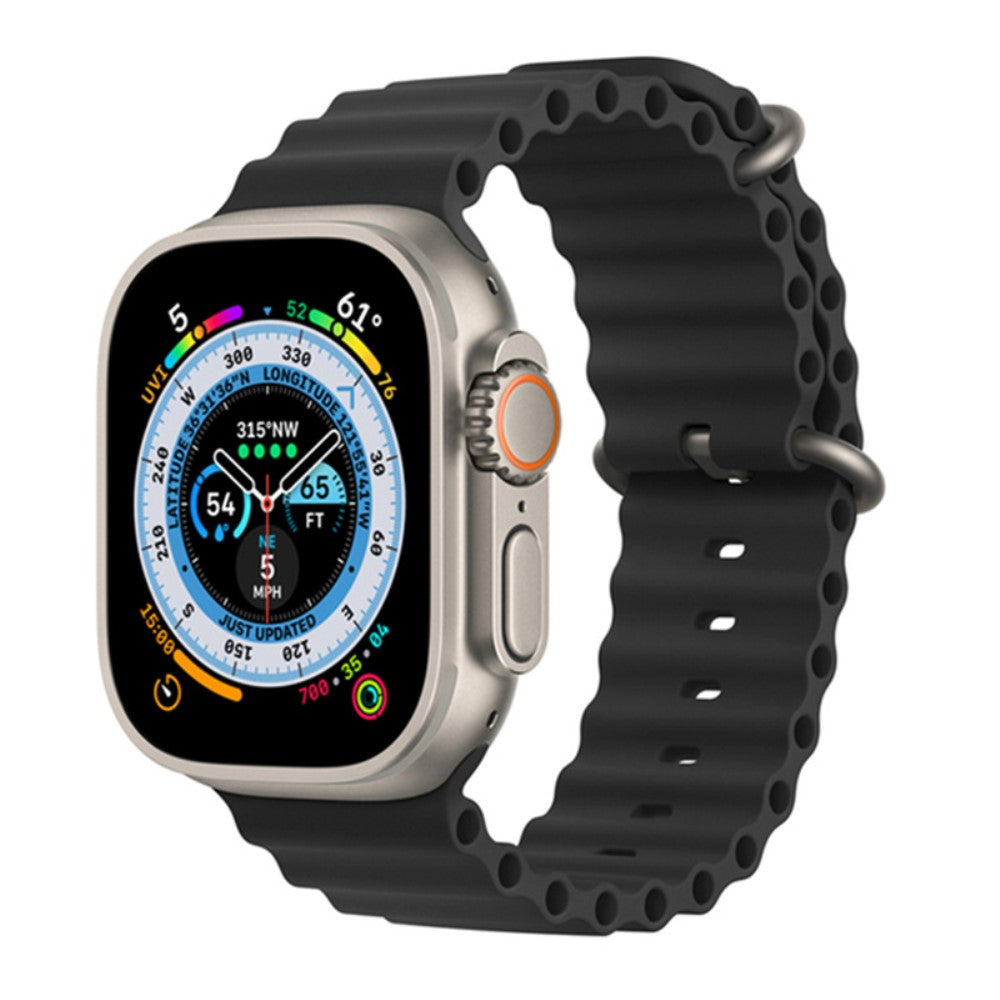 Vildt kønt Universal Apple Silikone Rem - Sort#serie_7