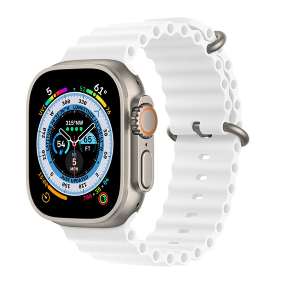 Vildt kønt Universal Apple Silikone Rem - Hvid#serie_9