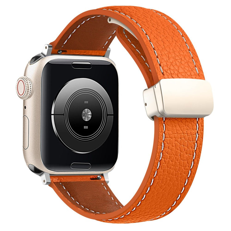 Meget fantastisk Universal Apple Ægte læder Rem - Orange#serie_4