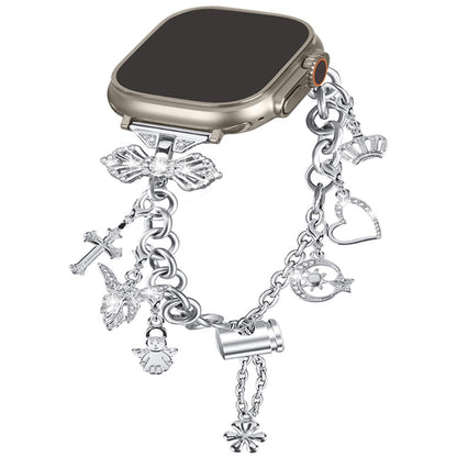 Rigtigt slidstærk Universal Apple Metal Rem - Sølv#serie_4
