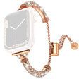 Super Cool Apple Smartwatch Metallo E Strass Universali Cinturino
