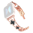 Alla Moda Apple Smartwatch Metallo E Strass Universali Cinturino