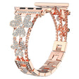 Brillante Apple Smartwatch Metallo E Strass Universali Cinturino