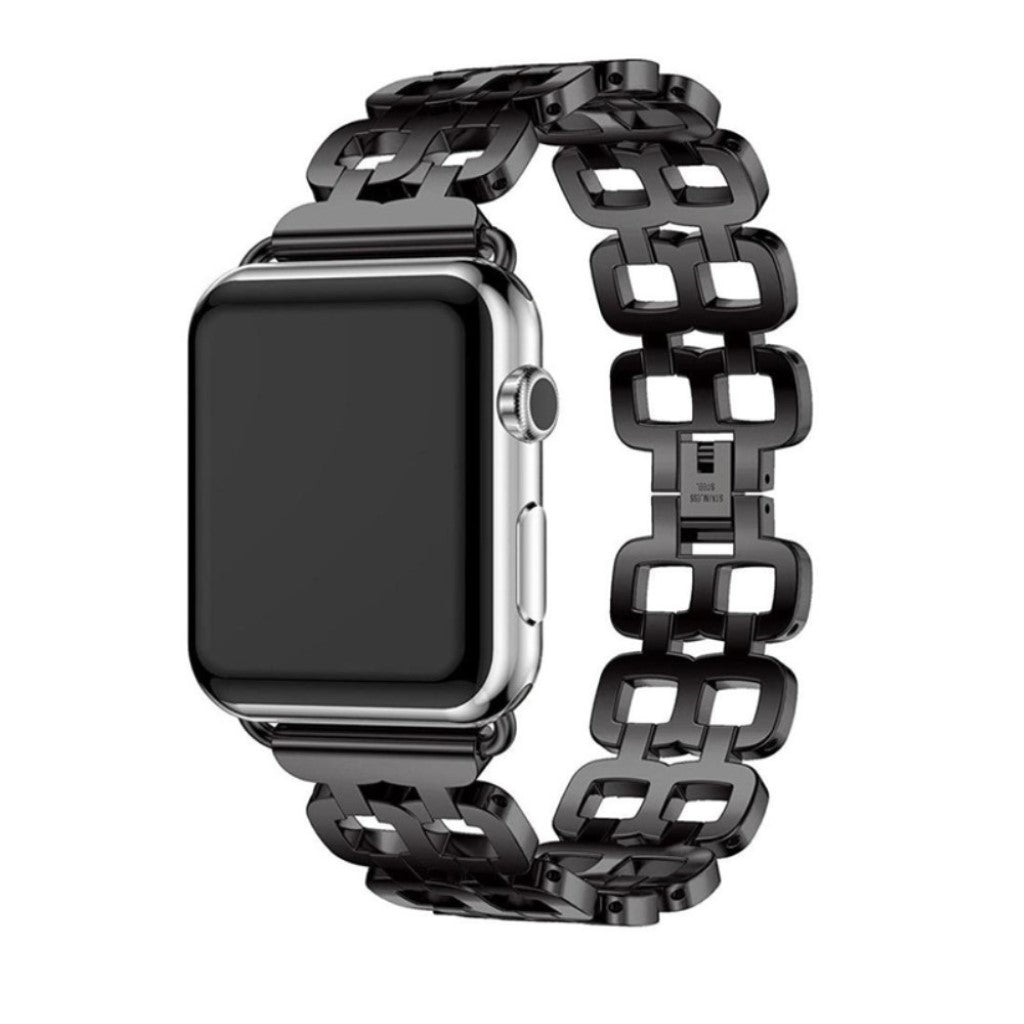 Vildt elegant Apple Watch Series 1-3 42mm Metal Rem - Sort#serie_1