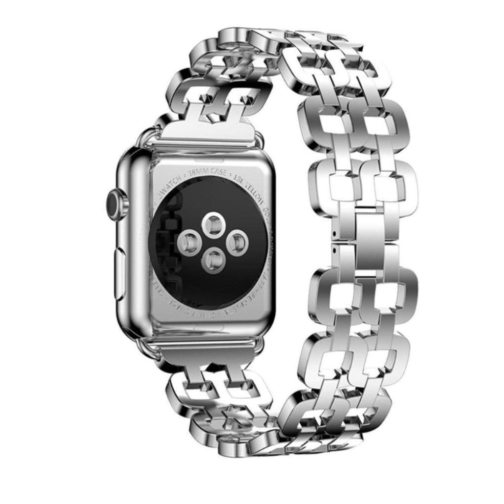 Vildt elegant Apple Watch Series 1-3 42mm Metal Rem - Sølv#serie_2