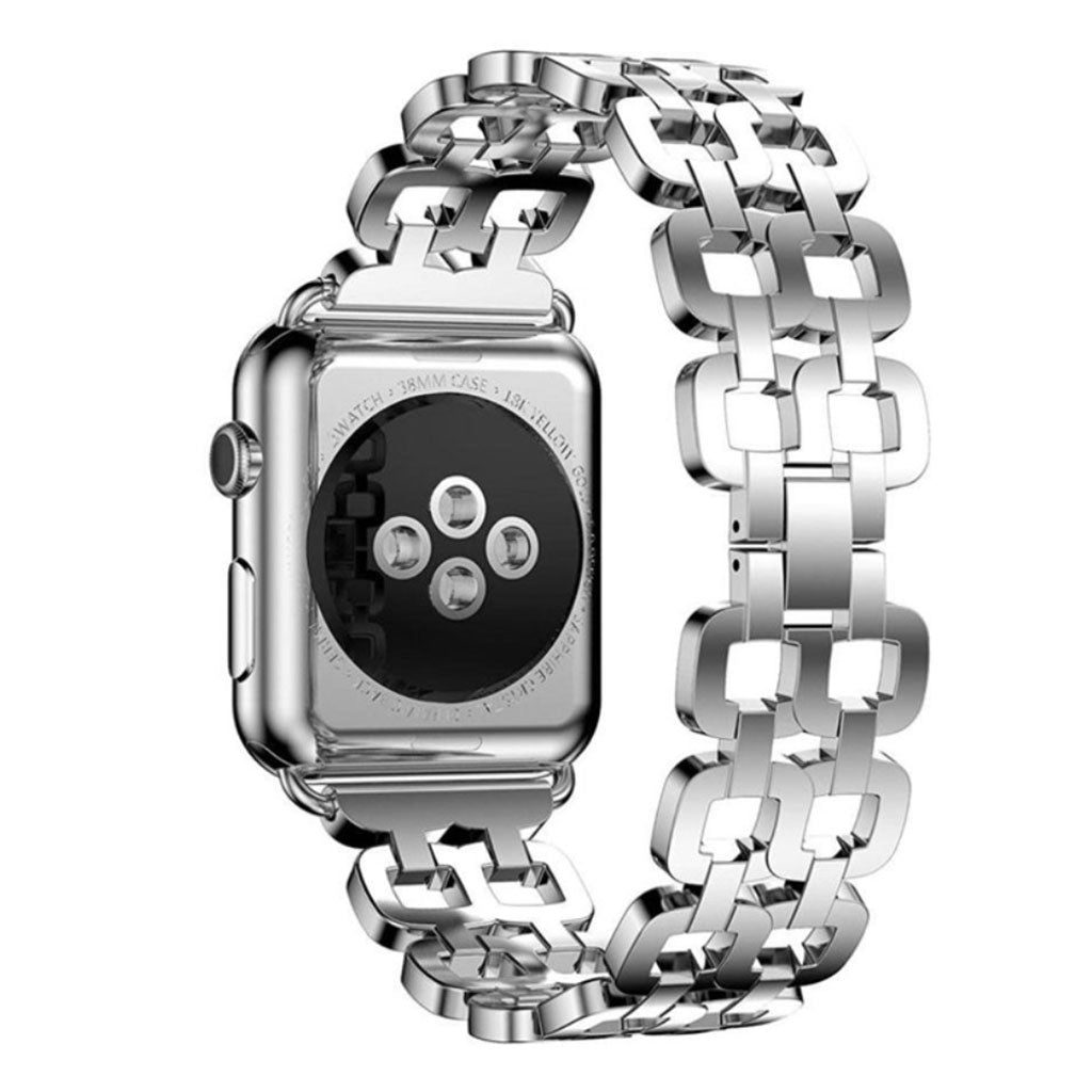 Vildt elegant Apple Watch Series 1-3 42mm Metal Rem - Sølv#serie_2