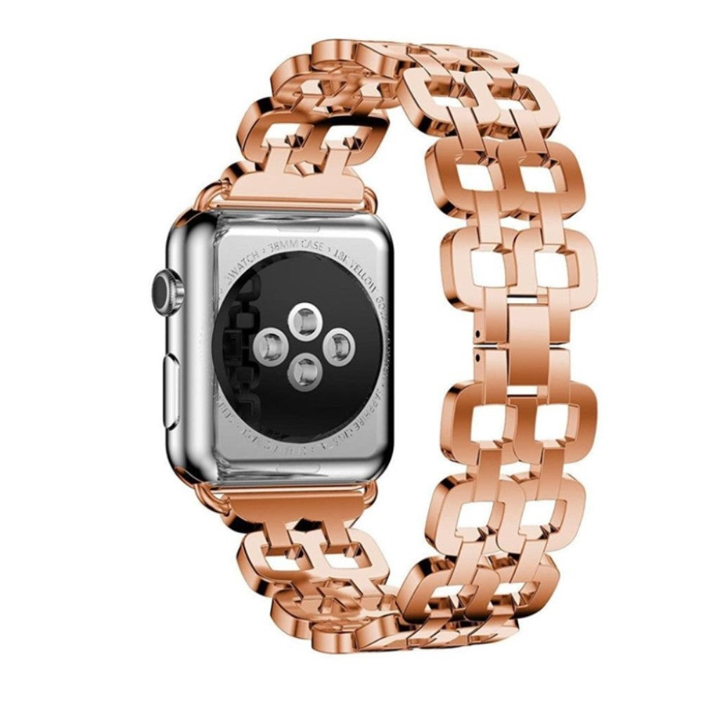 Vildt elegant Apple Watch Series 1-3 42mm Metal Rem - Pink#serie_3