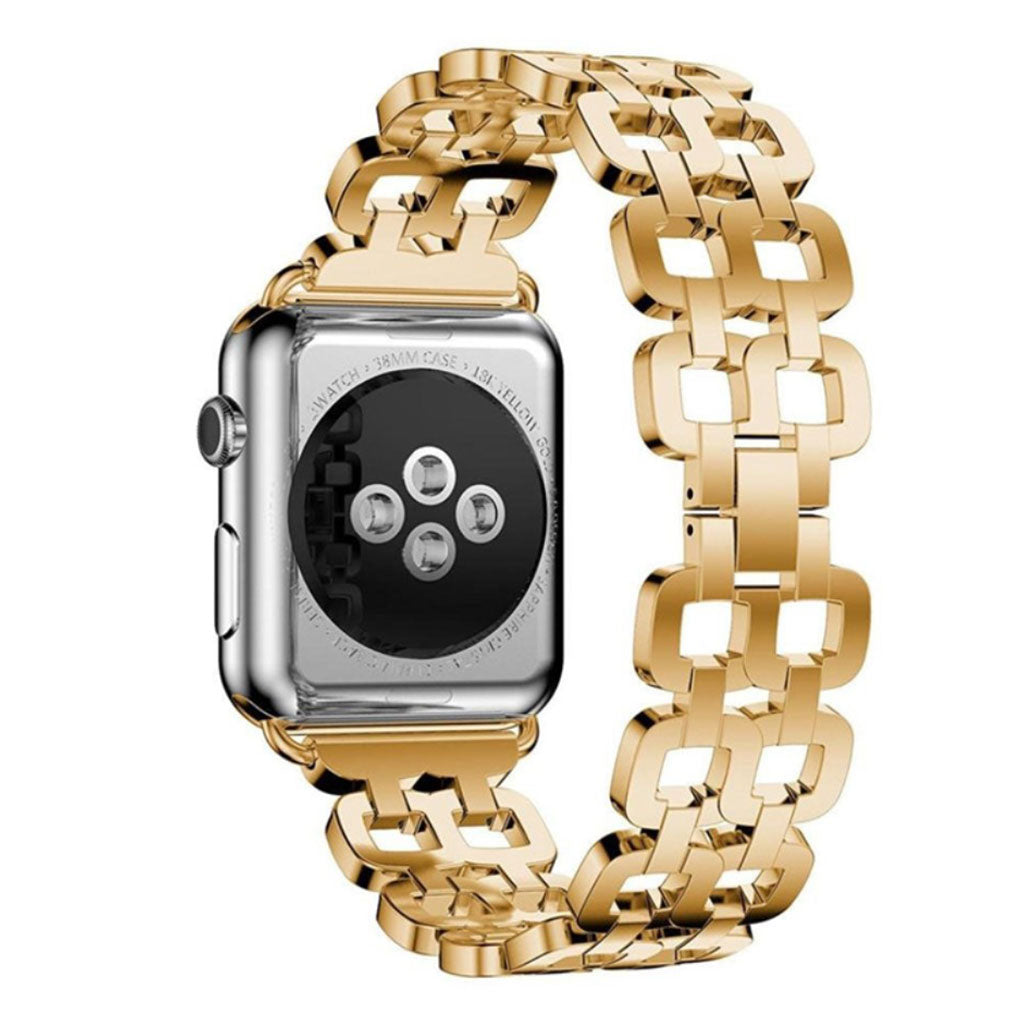 Vildt elegant Apple Watch Series 1-3 42mm Metal Rem - Guld#serie_4